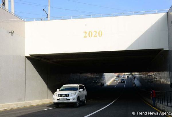 В Баку открыты два новых автомобильных тоннеля (ФОТО)