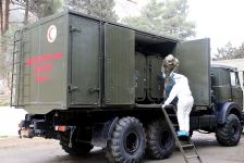 Azerbaijan Army takes preventive measures in connection with a coronavirus infection (PHOTO/VIDEO) - Gallery Thumbnail