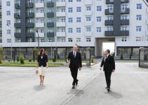 Президент Ильхам Алиев и Первая леди Мехрибан Алиева приняли участие в открытии жилого комплекса в Говсане (ФОТО/ВИДЕО)