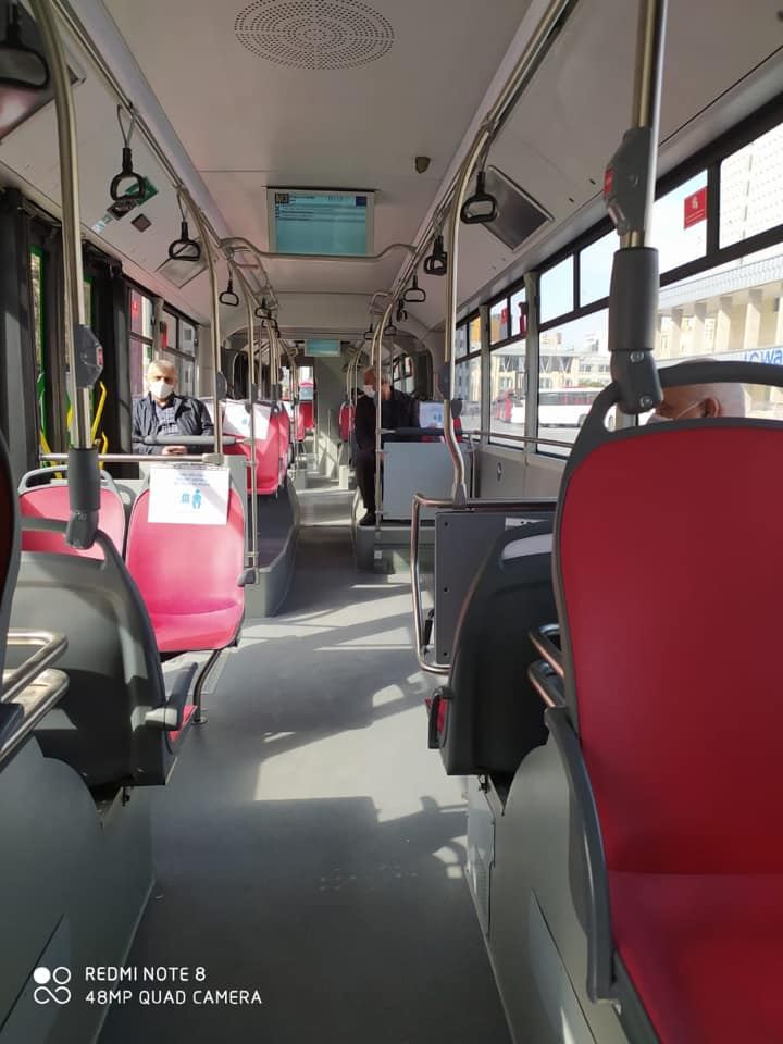 В Баку на экспресс-маршруте М3 работают 18-метровые автобусы (ФОТО)