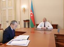 President Ilham Aliyev received minister of economy (PHOTO)