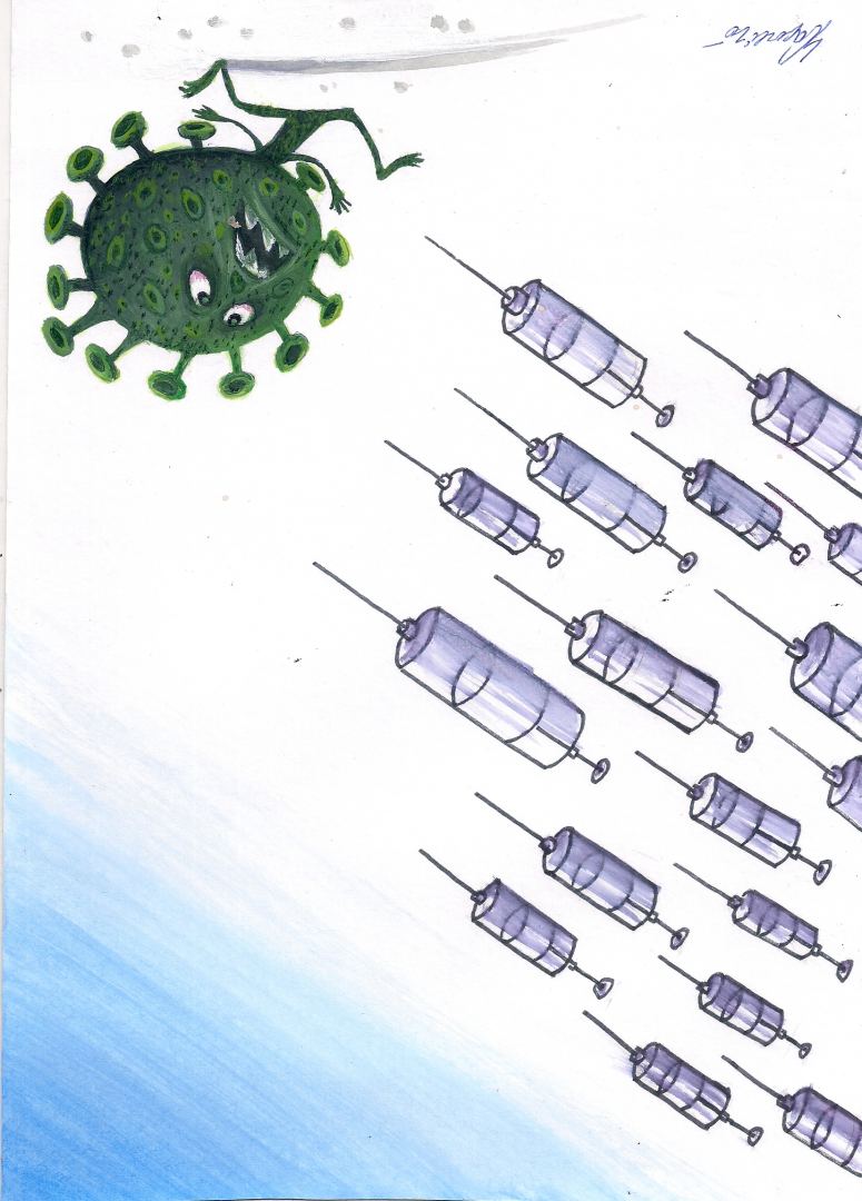 UNEC əməkdaşının koronovirusa həsr etdiyi karikatura dünyanın ən yaxşı TOP 10-da (FOTO)