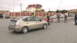 В Азербайджане водители и пассажиры, перемещающиеся без веской причины, штрафуются (ФОТО)