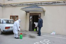 Abşeron rayonunda mütəmadi olaraq dezinfeksiya işləri aparılır (FOTO)