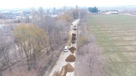 В Товузе начата реконструкция дорог ряда населенных пунктов (ФОТО)