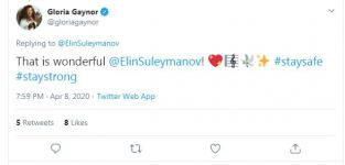 Легендарная американская певица Глория Гейнор поддержала видеопроект АМИ Trend #Evdəqal (ФОТО/ВИДЕО)