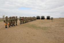 Əlahiddə Ümumqoşun Orduda hərbi qulluqçular arasında yarış keçirilib (FOTO/VİDEO)