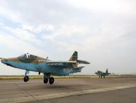 Проведено летно-тактическое учение с участием экипажей самолетов МиГ-29 и Су-25 ВВС Азербайджана (ФОТО/ВИДЕО)