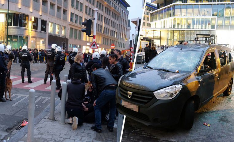 Число задержанных в ходе беспорядков в Брюсселе выросло до 45