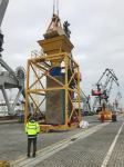 Bakı Limanında ilk dəfə olaraq karbamid konteyner vasitəsi ilə daşınıb (FOTO)