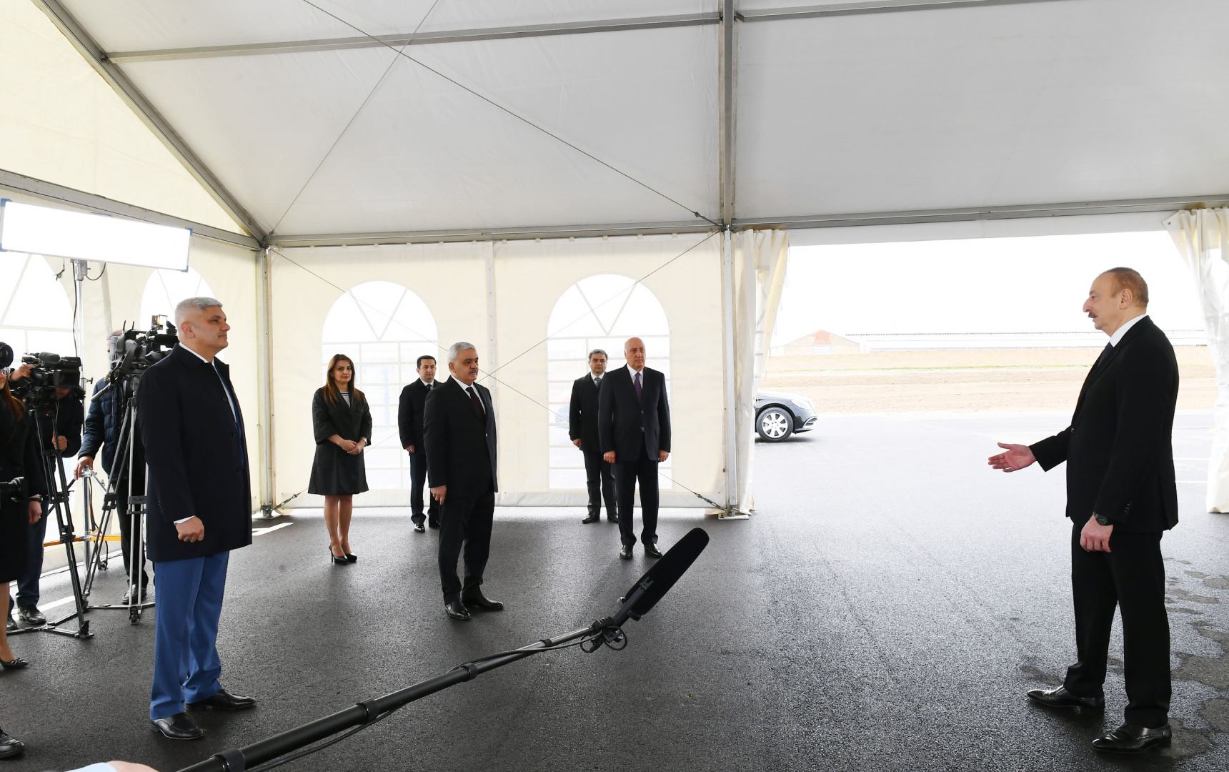 Президент Ильхам Алиев принял участие в открытии магистрального газопровода, проложенного в Сумгайыт (ФОТО/ВИДЕО)