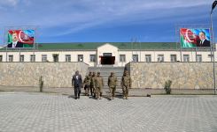 Проверен ход работ в строящейся в прифронтовой зоне воинской части ВС Азербайджана (ФОТО/ВИДЕО)