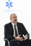 Президент Ильхам Алиев и Первая леди Мехрибан Алиева приняли участие в открытии первого больничного комплекса модульного типа в Баку (ФОТО/ВИДЕО) (Версия 2)