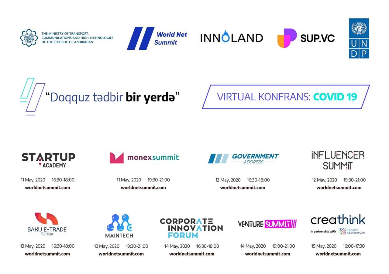 При поддержке минтранспорта, связи и высоких технологий Азербайджана пройдет онлайн-конференция World Net Summit