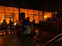 Пожар на территории рынка строительных материалов EuroHome полностью потушен (ФОТО/ВИДЕО) (Обновлено)
