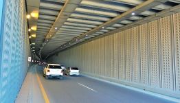 Avtomobil tunellərində əlavə işıqlandırma sistemləri qurulub (FOTO)