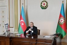 Videoconference held between Azerbaijani president, CISCO company management (PHOTO)