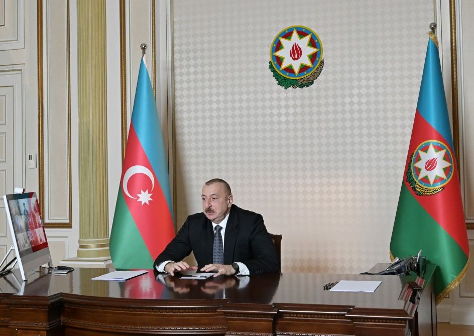 Videoconference held between Azerbaijani president, CISCO company management (PHOTO)