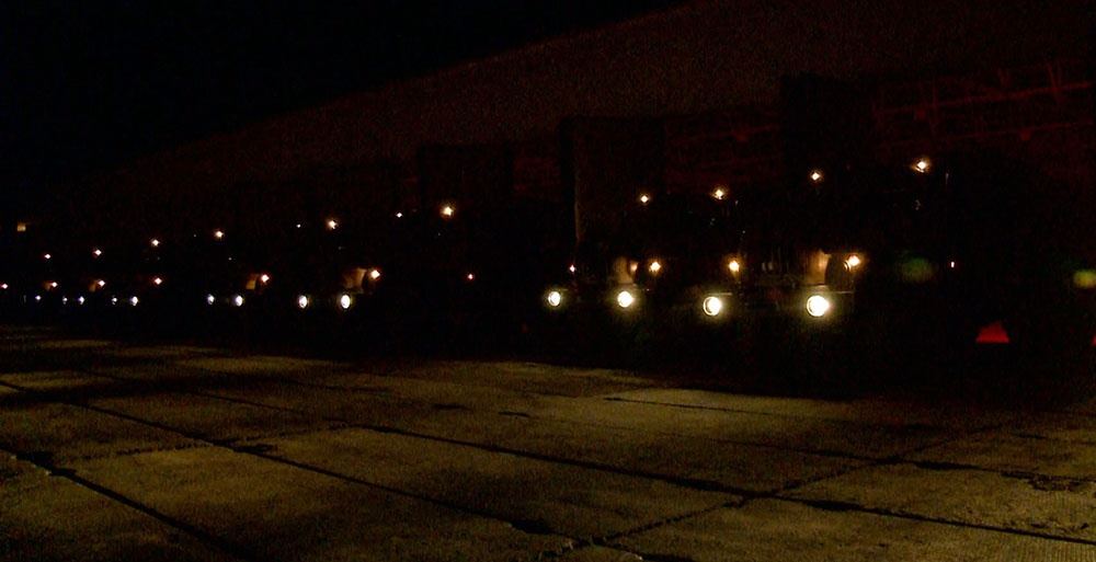 Təlimlərdə qoşunların gecə vaxtı yerdəyişməsi keçirilib (FOTO/VİDEO)