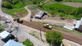 Началась реконструкция дороги в одном из районов Азербайджана (ФОТО)
