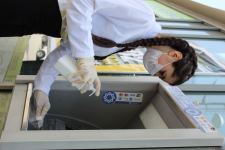 Волонтеры Агентства по развитию МСБ Азербайджана раздали предпринимателям и гражданам маски и перчатки (ФОТО)