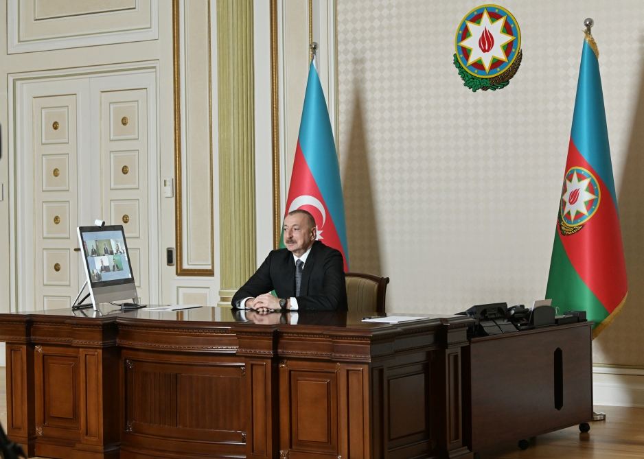 Videoconference held between Signify executives, Azerbaijani president (PHOTO)
