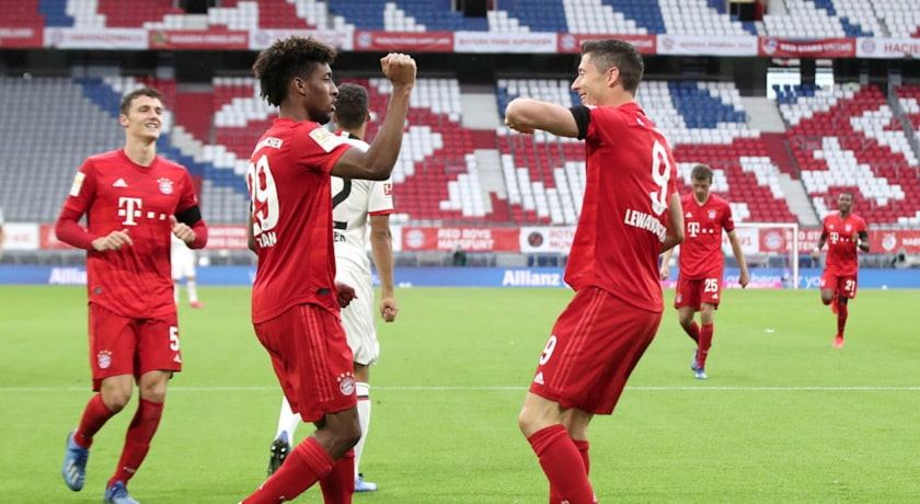 "Бавария" победила в шестом матче чемпионата Германии подряд, разгромив "Айнтрахт"