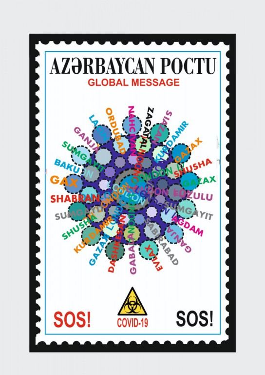 Global message – плакаты азербайджанского художника о правилах карантина в период пандемии (ФОТО)