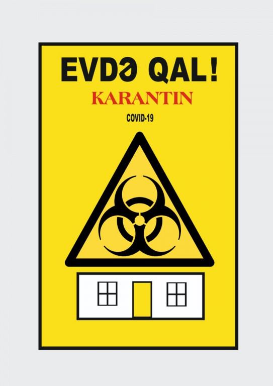 Global message – плакаты азербайджанского художника о правилах карантина в период пандемии (ФОТО)