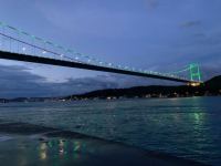 Символы Стамбула окрасились в цвета азербайджанского флага (ФОТО)