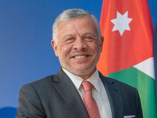Король Иордании поздравил Президента Ильхама Алиева