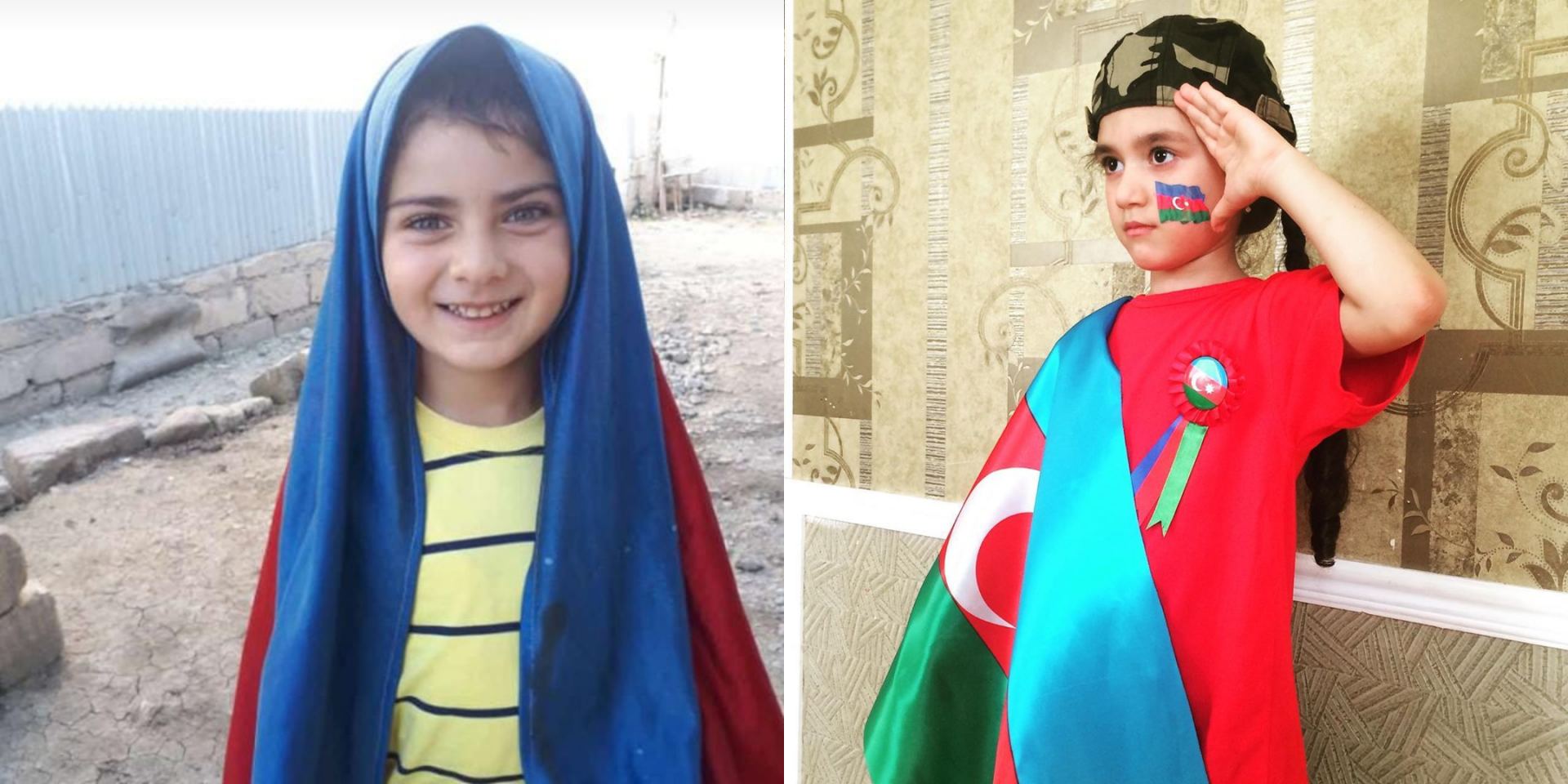 Дети с флагами Азербайджана поздравляют с Днем Республики  (ВИДЕО)
