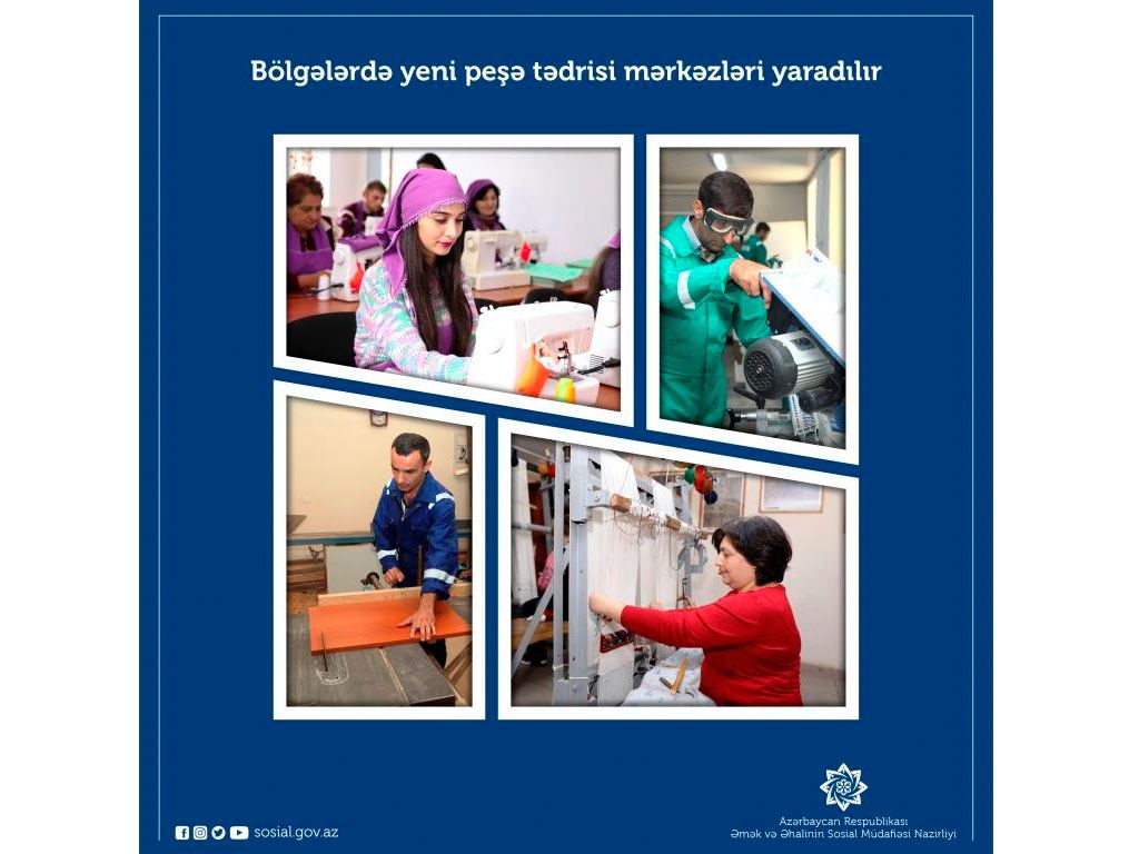 В еще трех районах Азербайджана откроются центры профессионального образования