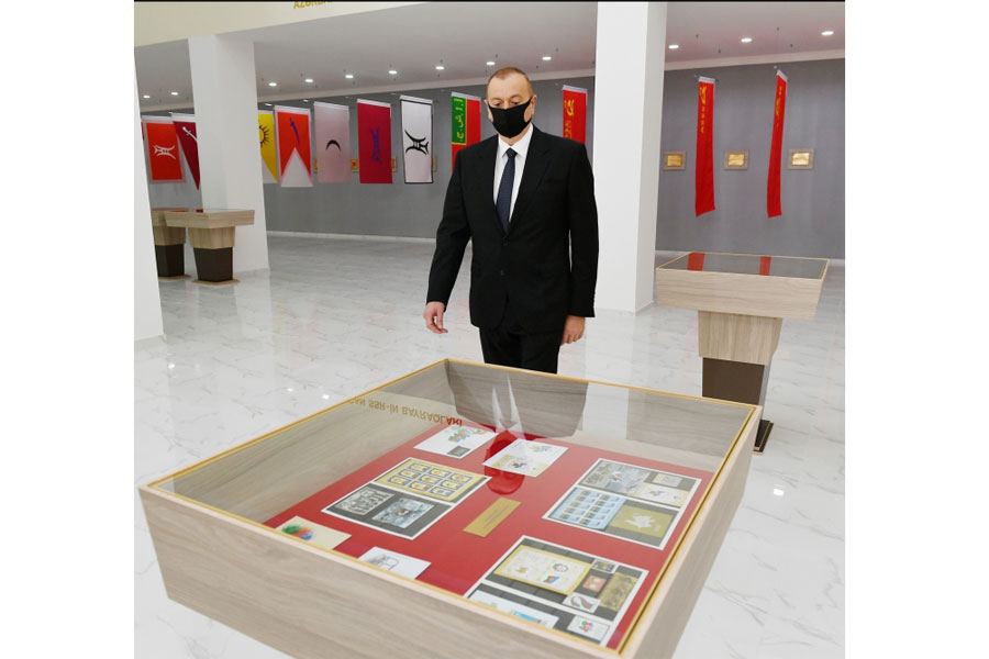 Президент Ильхам Алиев принял участие в открытии в Тертере Музея государственной символики  (ФОТО/ВИДЕО)