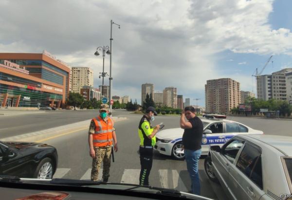 Главное управление полиции Баку - На дорогах задерживаются водители, нарушающие режим карантина (ФОТО)