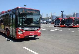 Buses ready to take fans to Qarabağ FC - Galatasaray soccer match