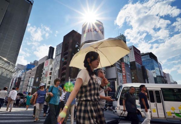 В Японии за неделю из-за жары госпитализировали более 1,5 тыс. человек