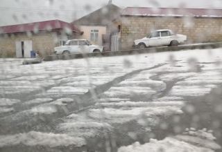 В Гедабеке выпал мокрый снег (ФОТО/ВИДЕО)