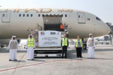 ОАЭ отправили в Азербайджан самолет с медикаментами для борьбы с коронавирусом (ФОТО)