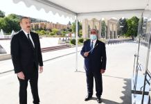 Prezident İlham Əliyev Bakının Neapol küçəsindəki yerüstü piyada keçidinin açılışında iştirak edib (FOTO/VİDEO) (YENİLƏNİB)