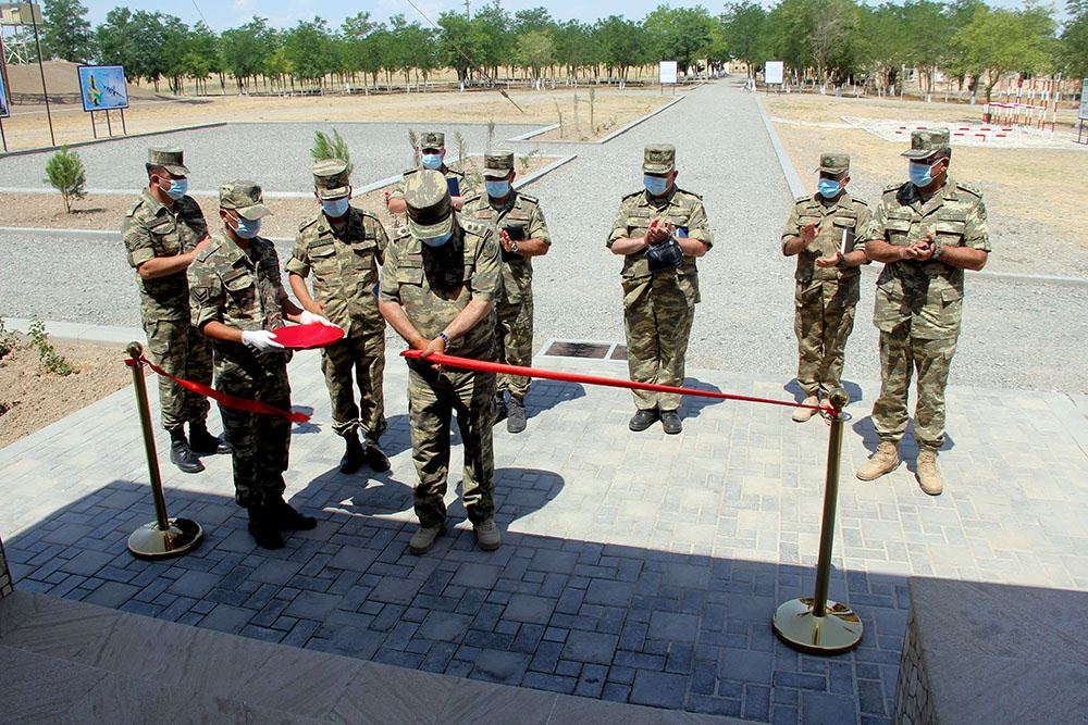 В прифронтовой зоне состоялось открытие очередной воинской части ВВС Азербайджана (ФОТО)