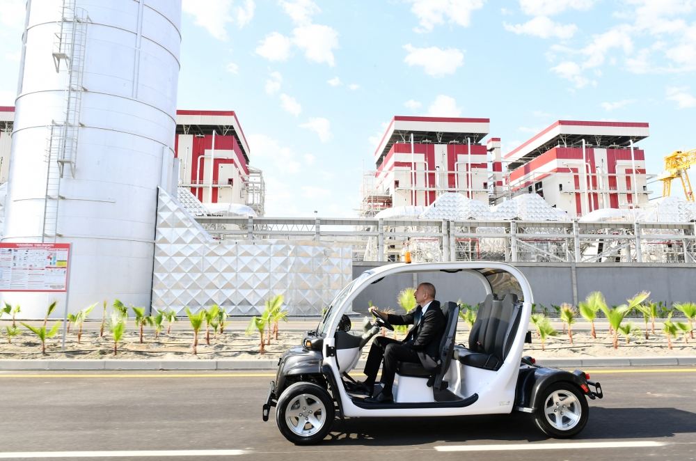 President Ilham Aliyev attends ceremony of launching “Azerbaijan” Thermal Power Station in Mingachevir after major overhaul (PHOTO)