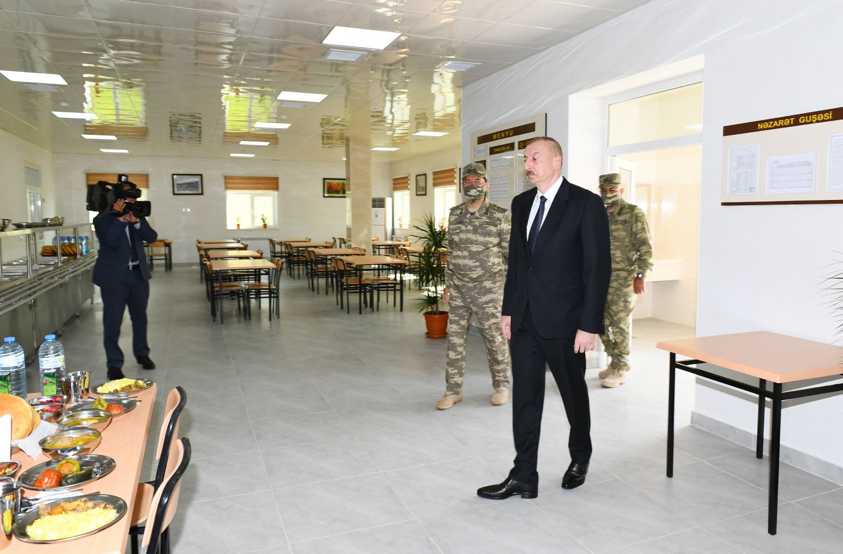 Azerbaijani president attends opening of Defense Ministry’s military unit (PHOTO)