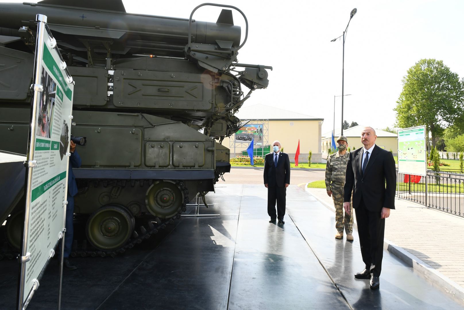 Azerbaijani president attends opening of Defense Ministry’s military unit (PHOTO)