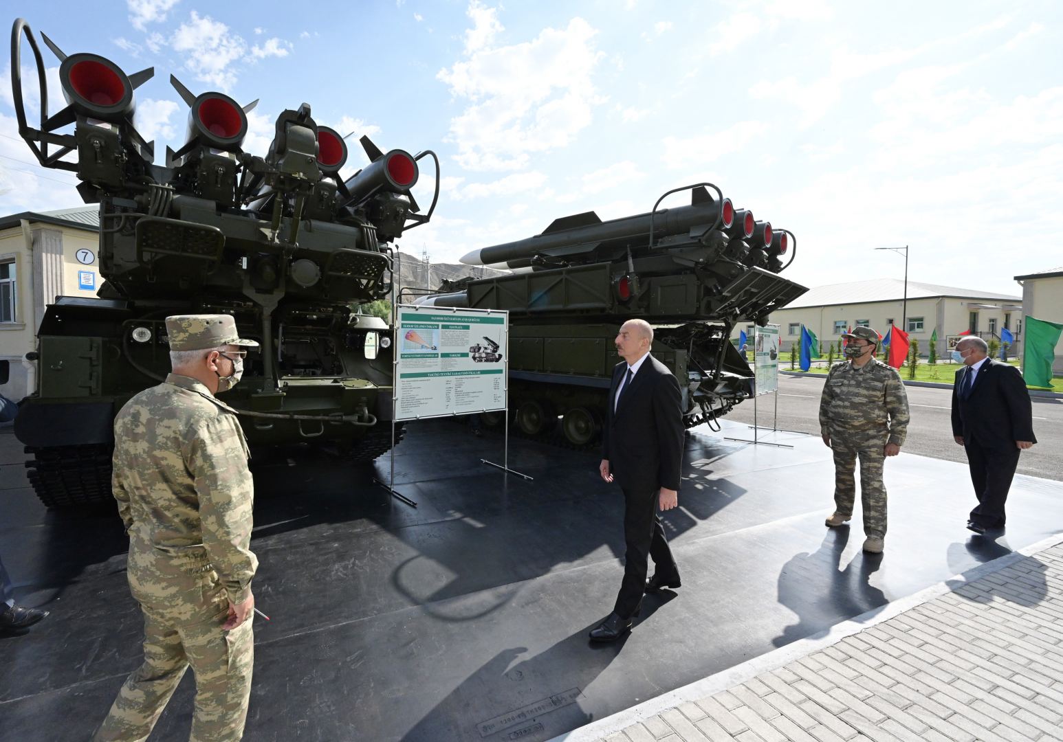 Azerbaijani president attends opening of Defense Ministry’s military unit (PHOTO)