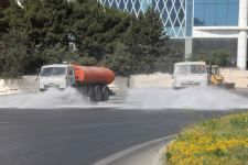 В Баку проводятся дезинфекционные работы (ФОТО)