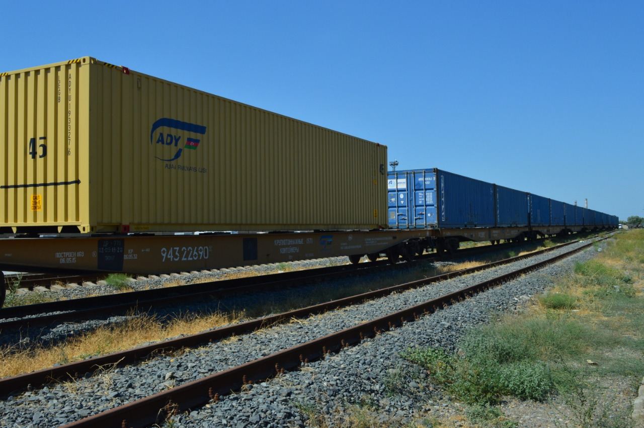 С начала года контейнерные перевозки по ж/д Азербайджана превысили 66 тысяч TEU