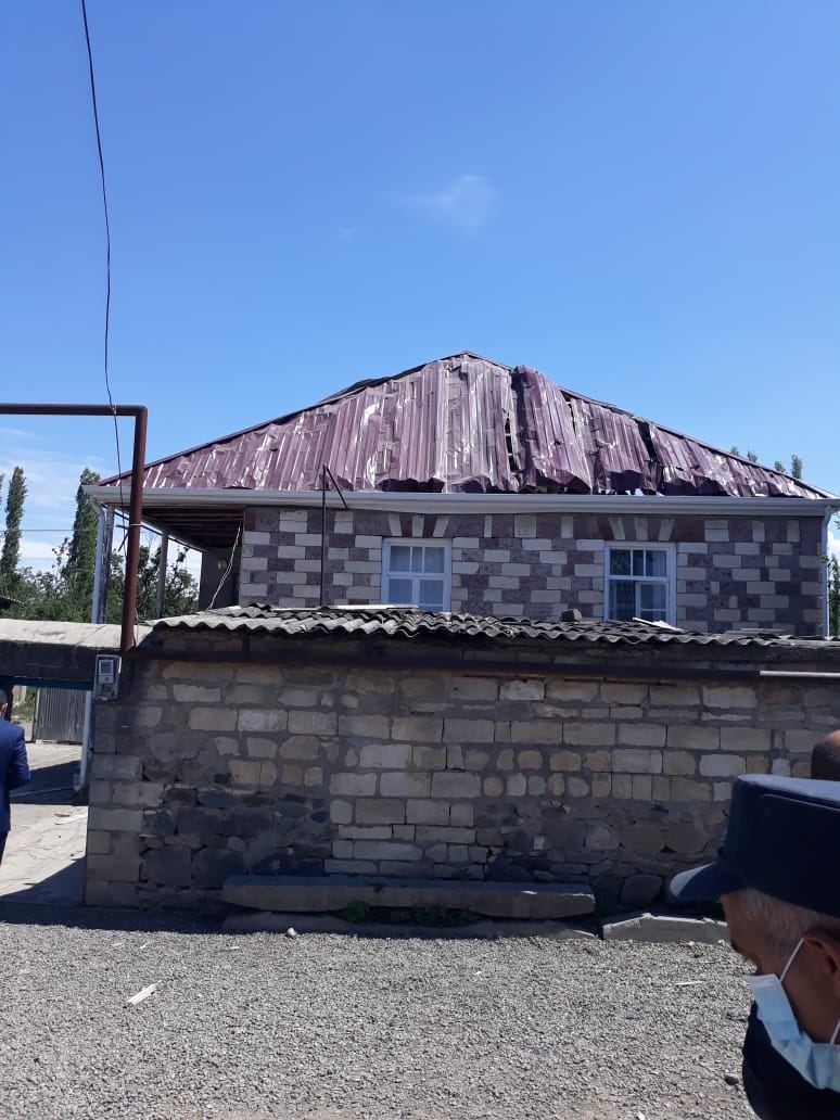 Armenian armed forces continue to shell residential houses on border with Azerbaijan (PHOTO)