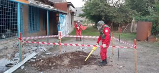 Tovuz rayonunda 82 mm-lik minaatan mərmisi aşkar olunub (FOTO)