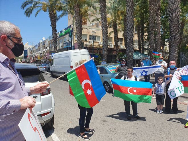 Международная ассоциация Азербайджан-Израиль «АзИз» организовала митинг в поддержку Азербайджана (ФОТО/ВИДЕО)